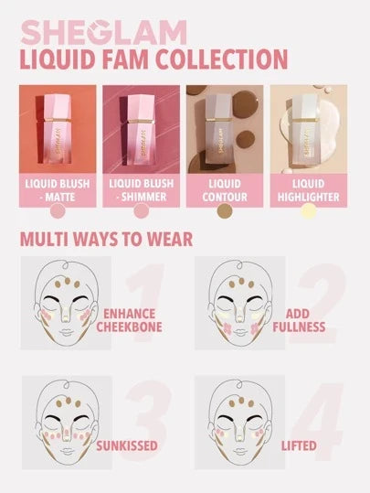 SHEGLAM Glow Bloom Liquid Highlighter-Bellini Brunch