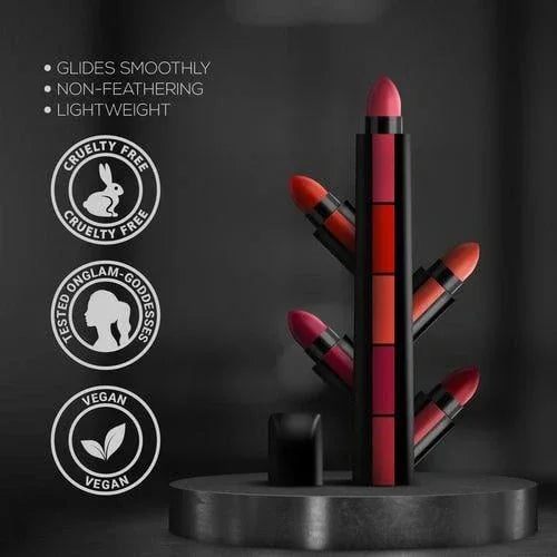 Huda Matte Finish 5 in 1 Lipstick | Buy 1 Get 1 Free