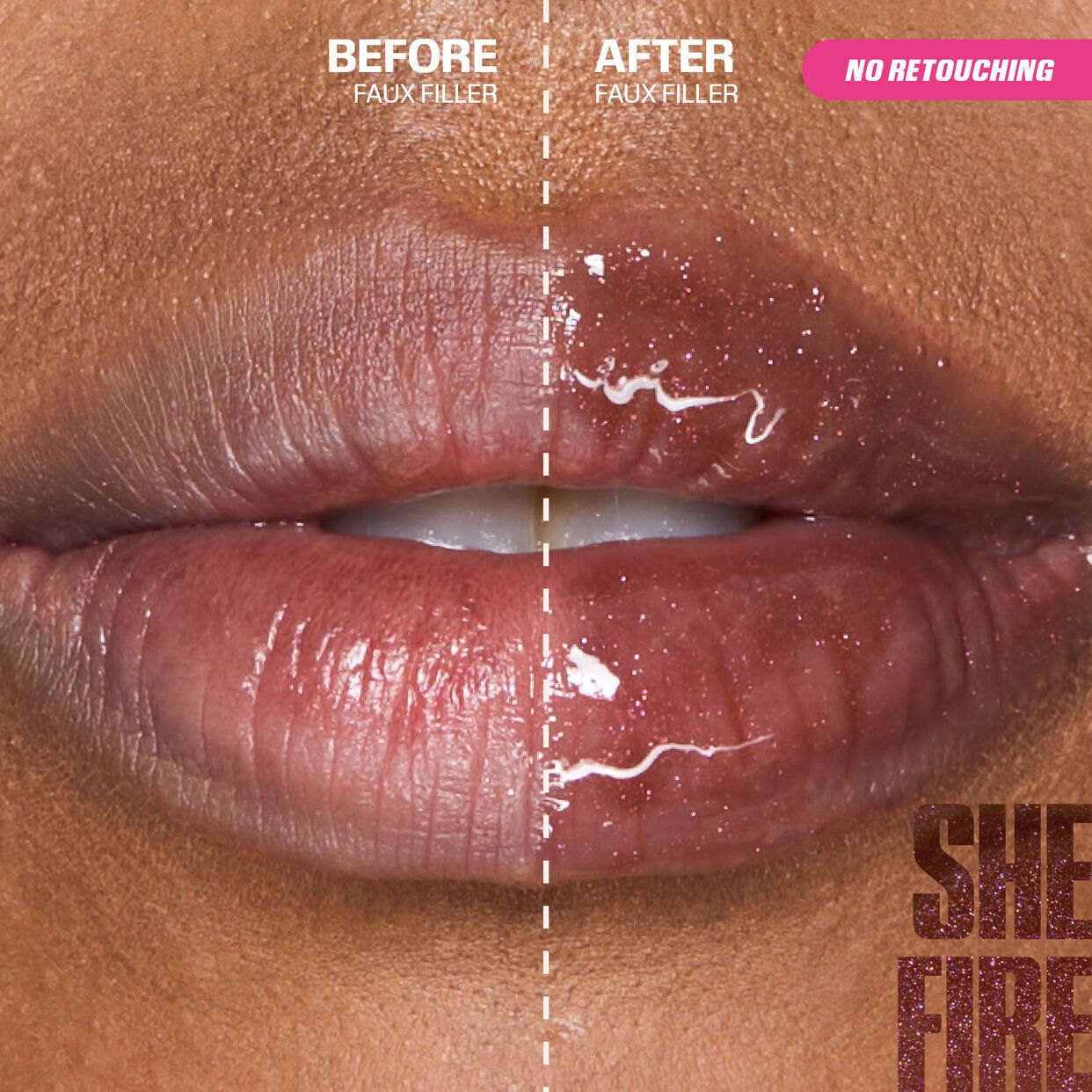 Huda Beauty - Icy Nude FAUX FILLER Lip Gloss