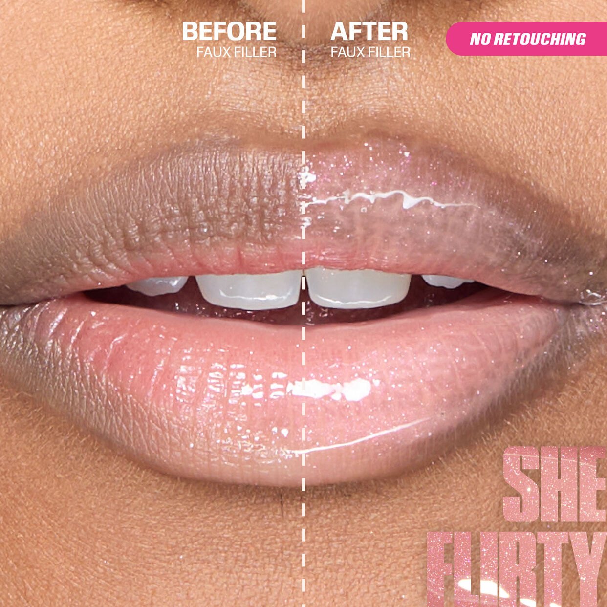 Huda Beauty - Icy Nude FAUX FILLER Lip Gloss