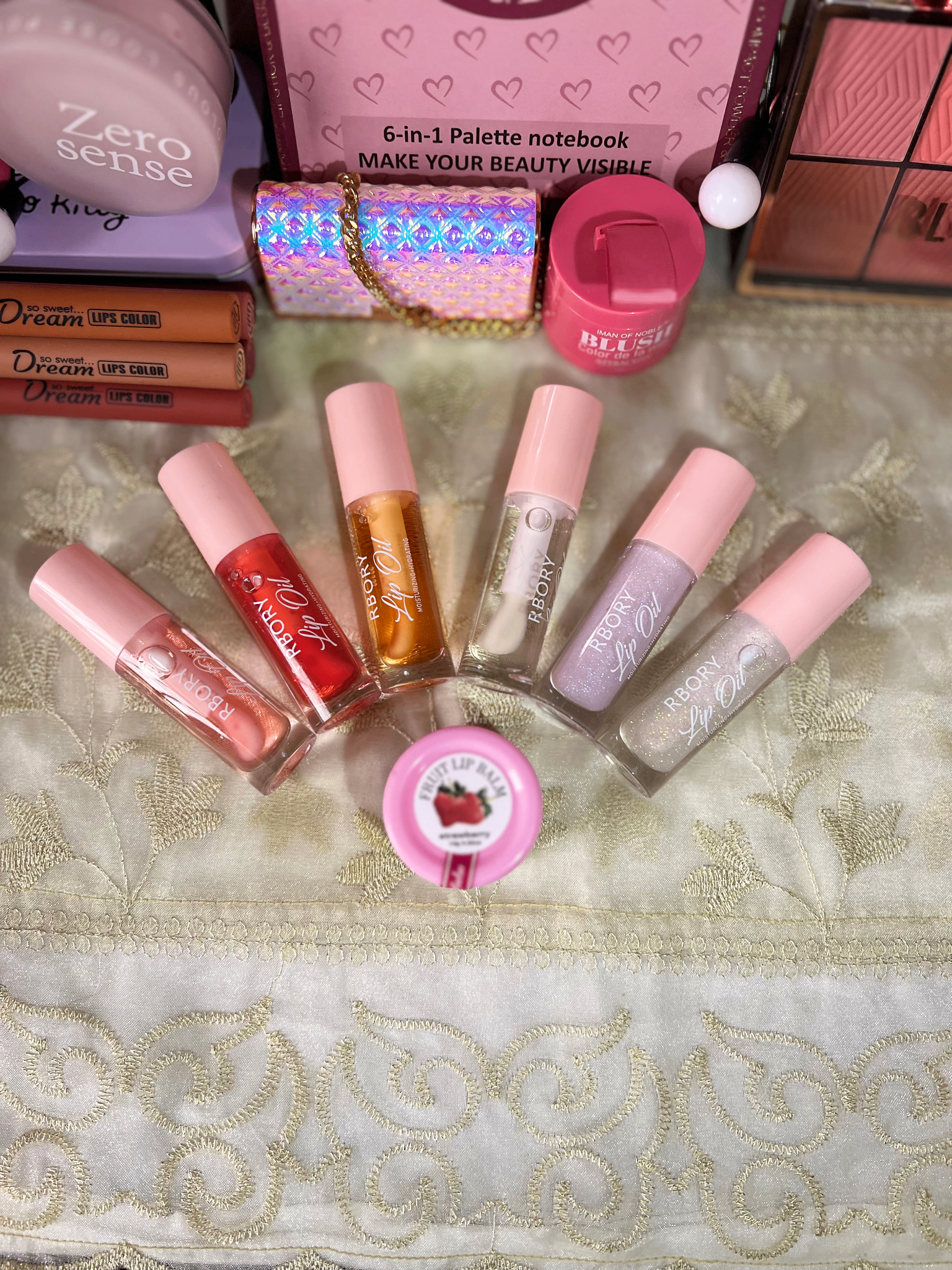 Rbory Glossy Hydrating Lip Oil Set