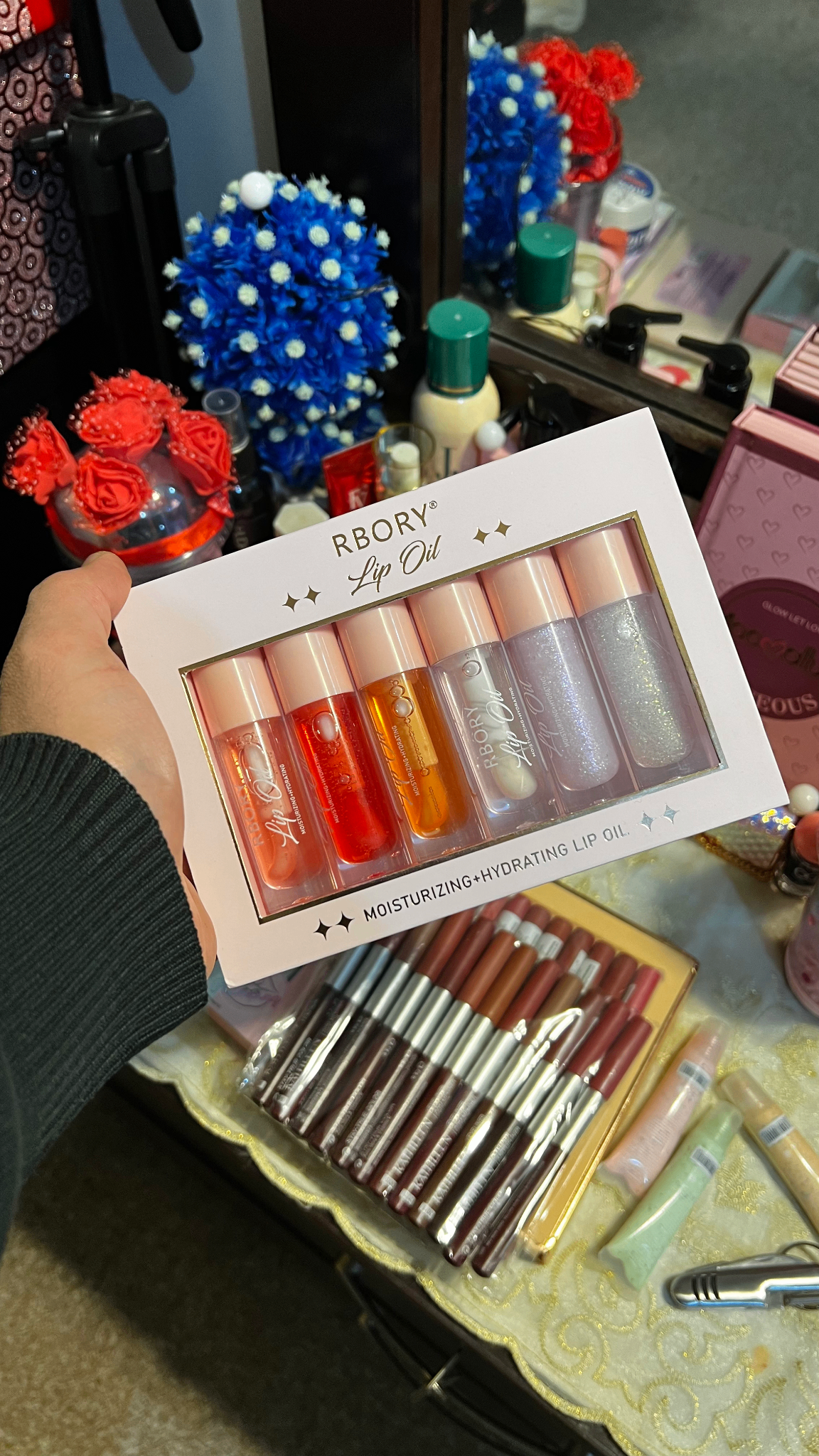 Rbory Glossy Hydrating Lip Oil Set