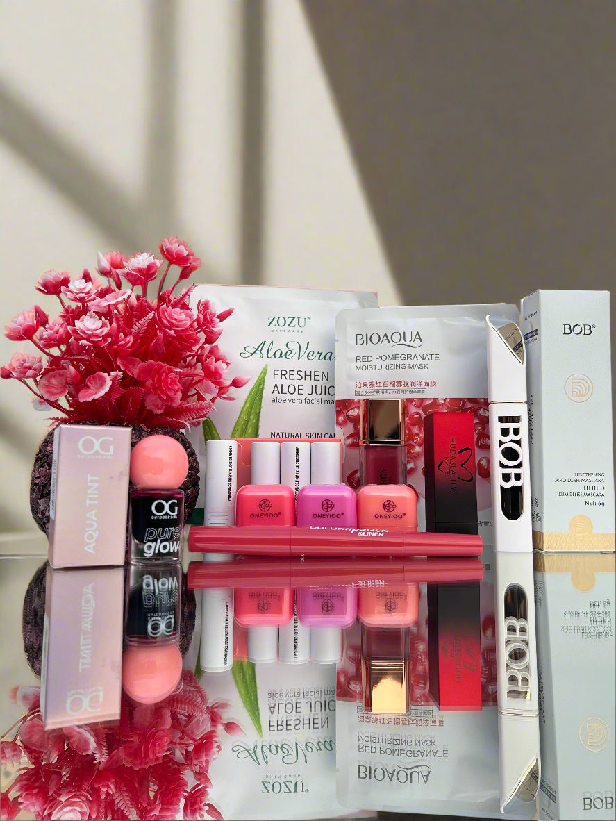 Roseveil Glow Bundle – Complete 8-in-1 Makeup & Skincare Set