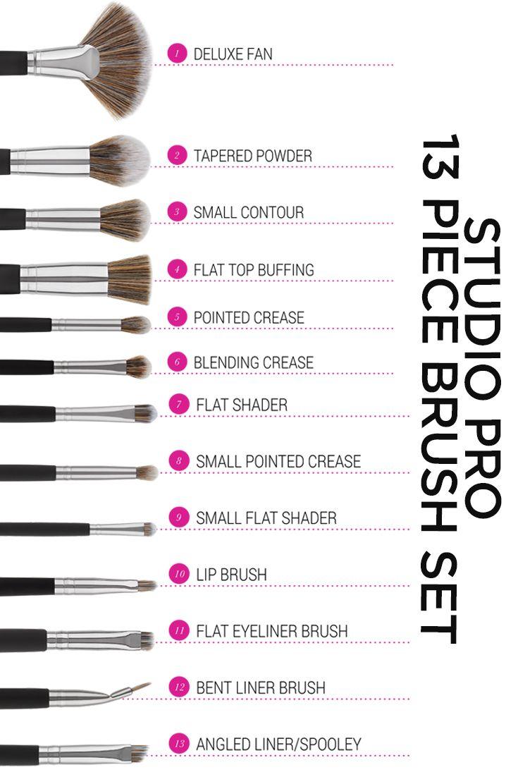 BH Cosmetics Pro Studio 13-Piece Makeup Brush Set