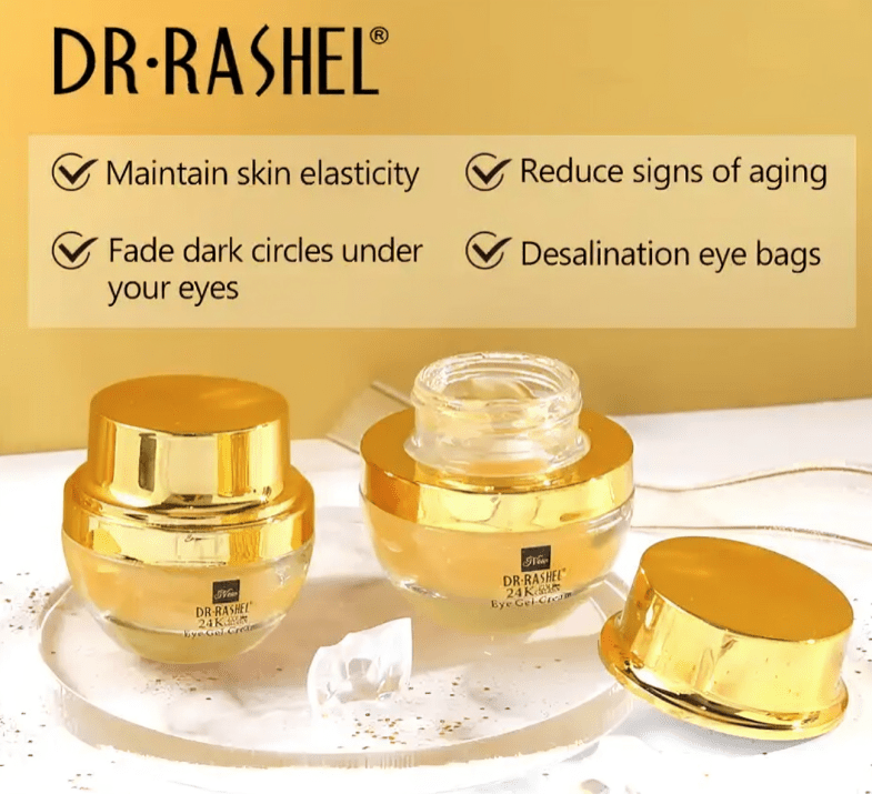 Dr Rashel 24K Gold And Collagen Eye Gel Cream, 50ml - ROSEVEIL