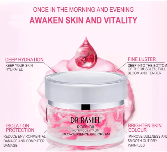 Dr Rashel ROSE OIL GLOW ESSENCE GEL CREAM, 50g - ROSEVEIL