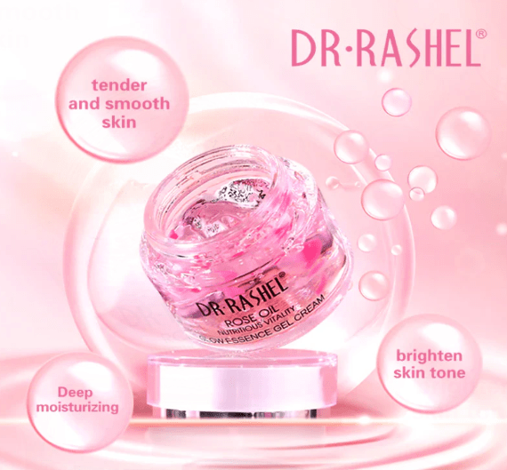 Dr Rashel ROSE OIL GLOW ESSENCE GEL CREAM, 50g - ROSEVEIL