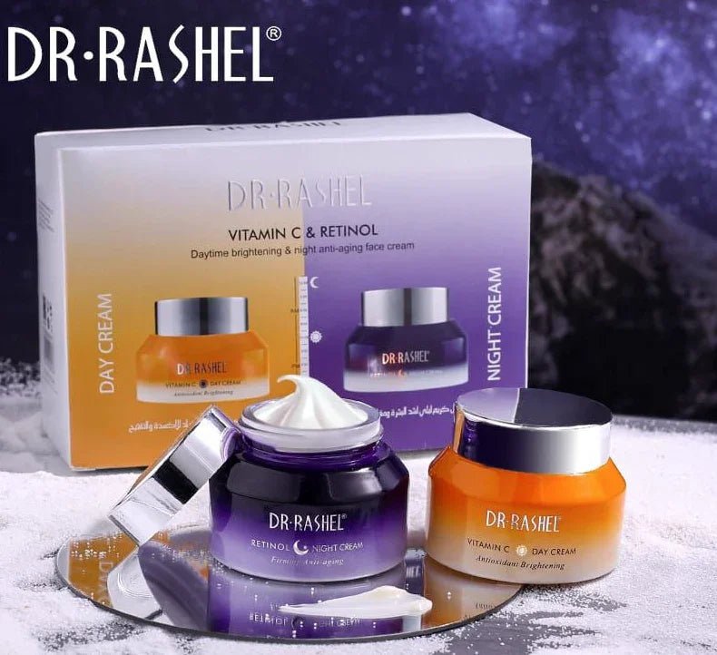Dr Rashel Vitamin C And Retinol Day & Night Cream Combo - ROSEVEIL