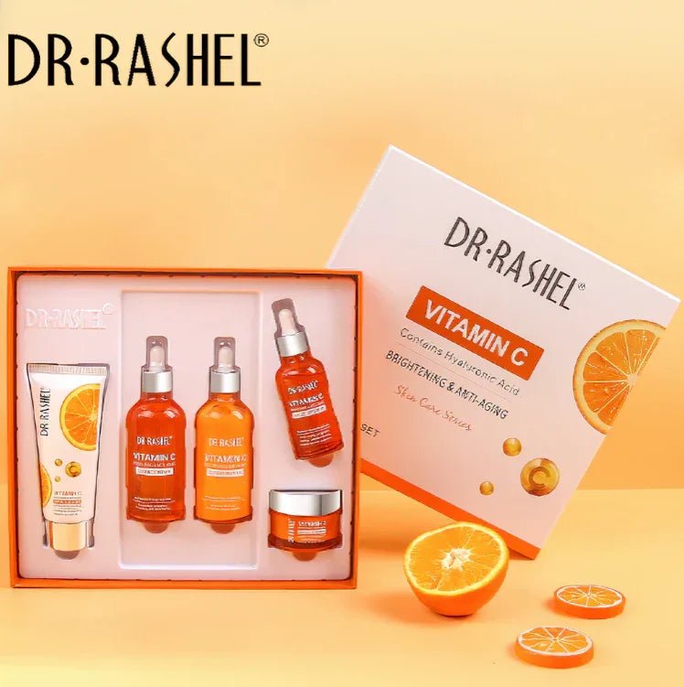 Dr Rashel Vitamin C Brightening & Anti‑Aging 5‑Piece Skincare Kit - ROSEVEIL