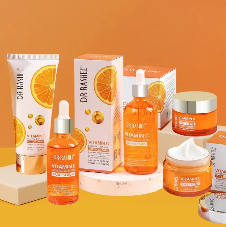 Dr Rashel Vitamin C Brightening & Anti‑Aging 5‑Piece Skincare Kit - ROSEVEIL
