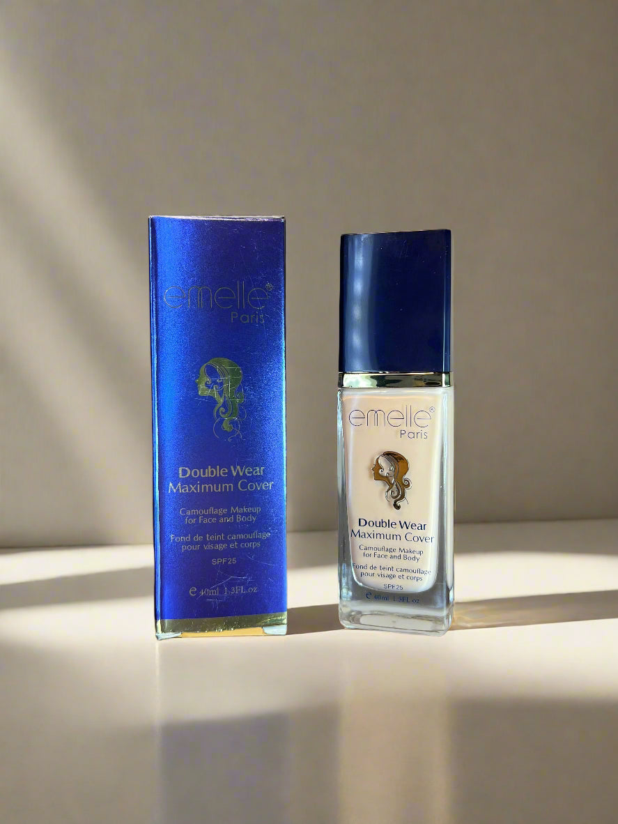 Emelle Double Wear Maximum Cover Foundation + Puff Set - ROSEVEIL