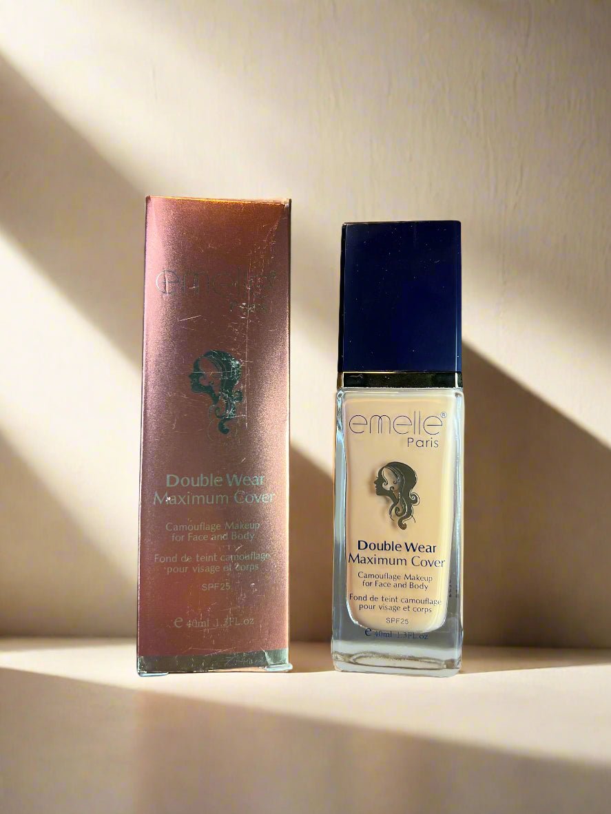 Emelle Double Wear Maximum Cover Foundation + Puff Set - ROSEVEIL