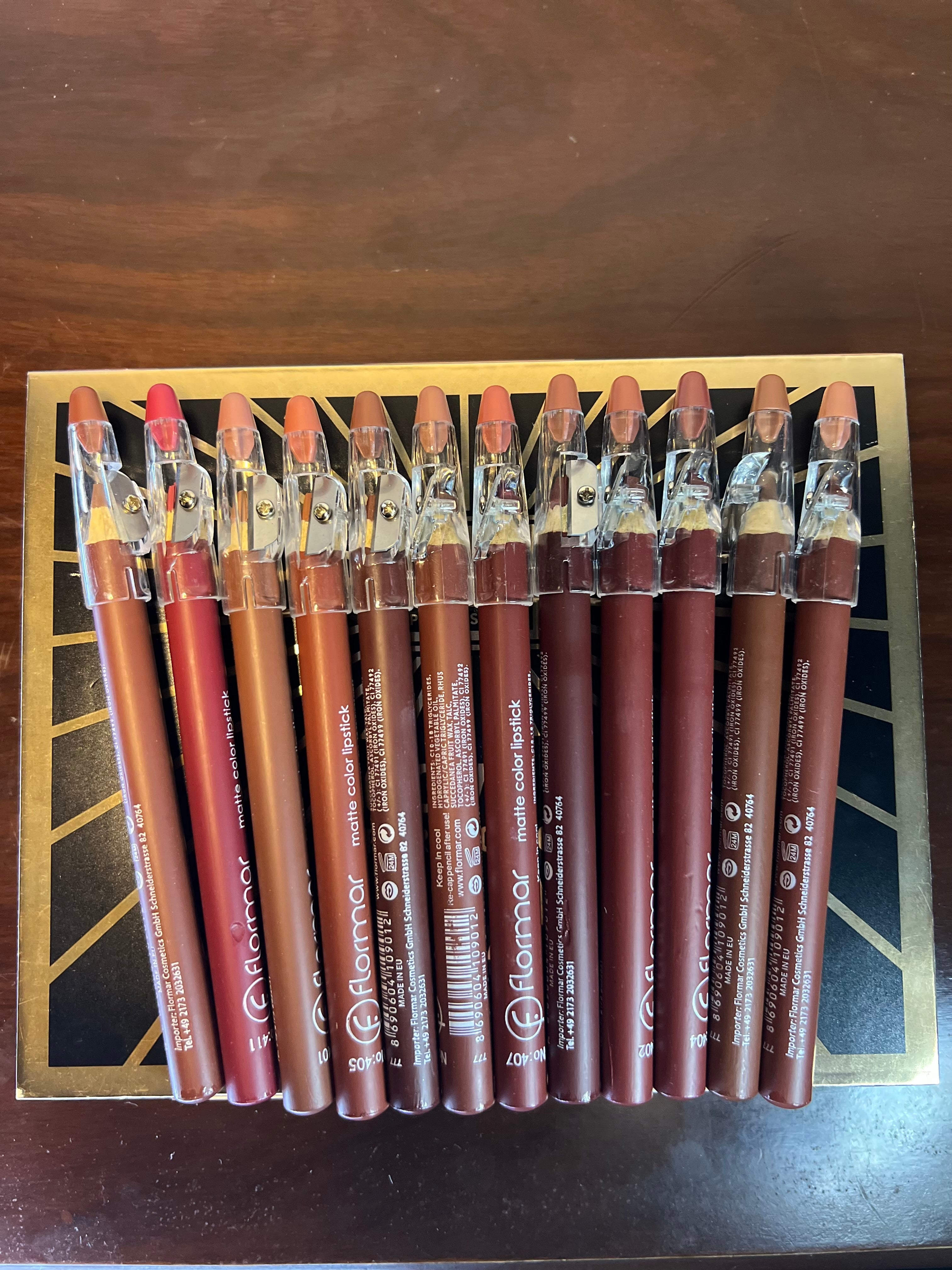 Flormar Lip Pencil 12‑Piece Set - ROSEVEIL