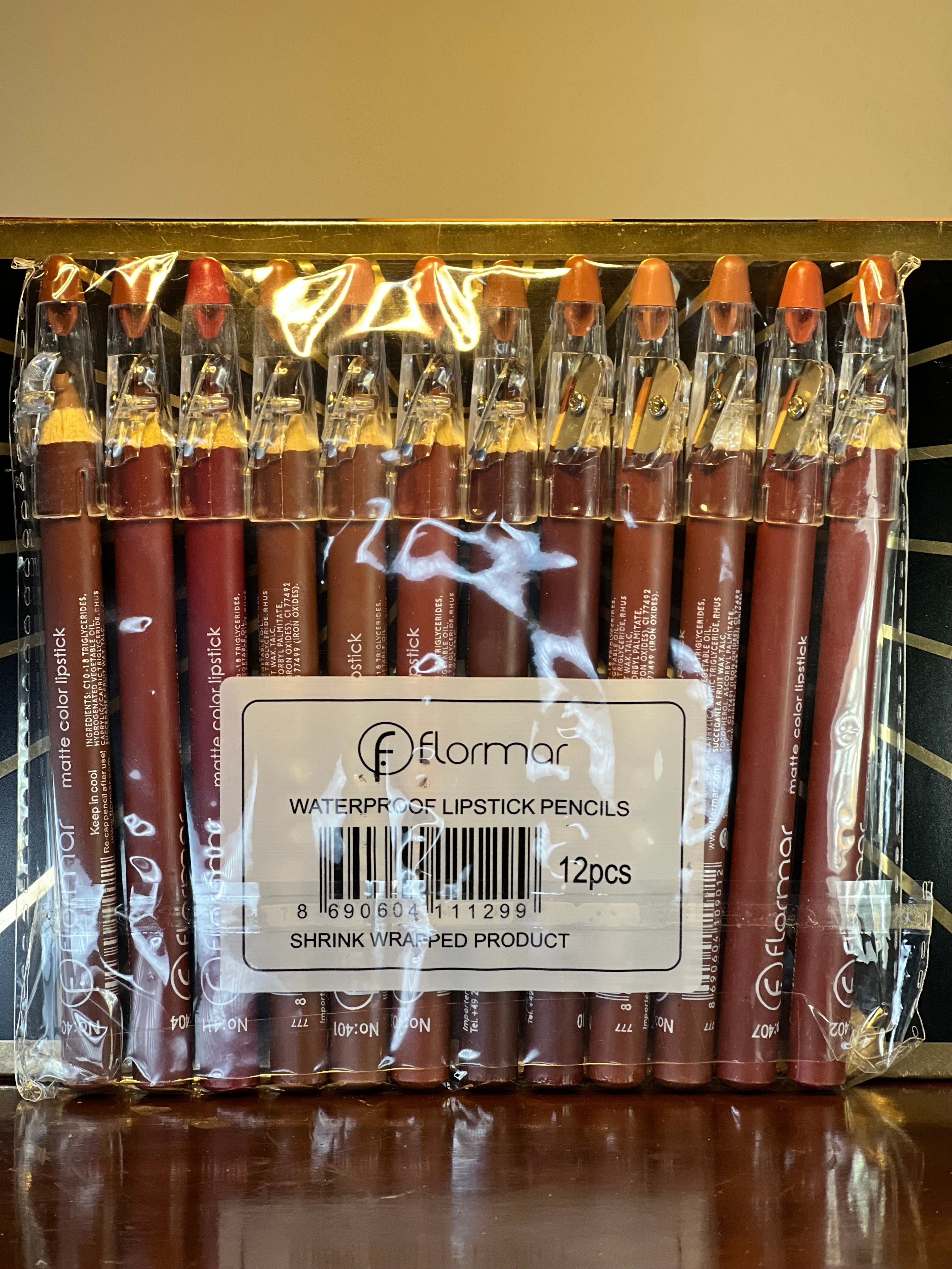 Flormar Lip Pencil 12‑Piece Set - ROSEVEIL