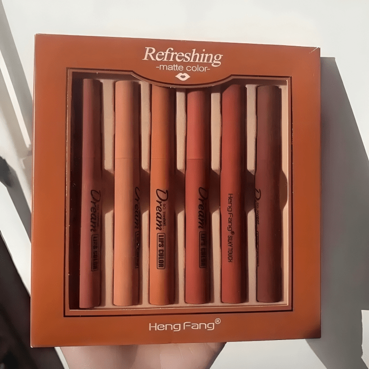HengFang Dream Matte Lipstick Set – 6pcs Long - ROSEVEIL