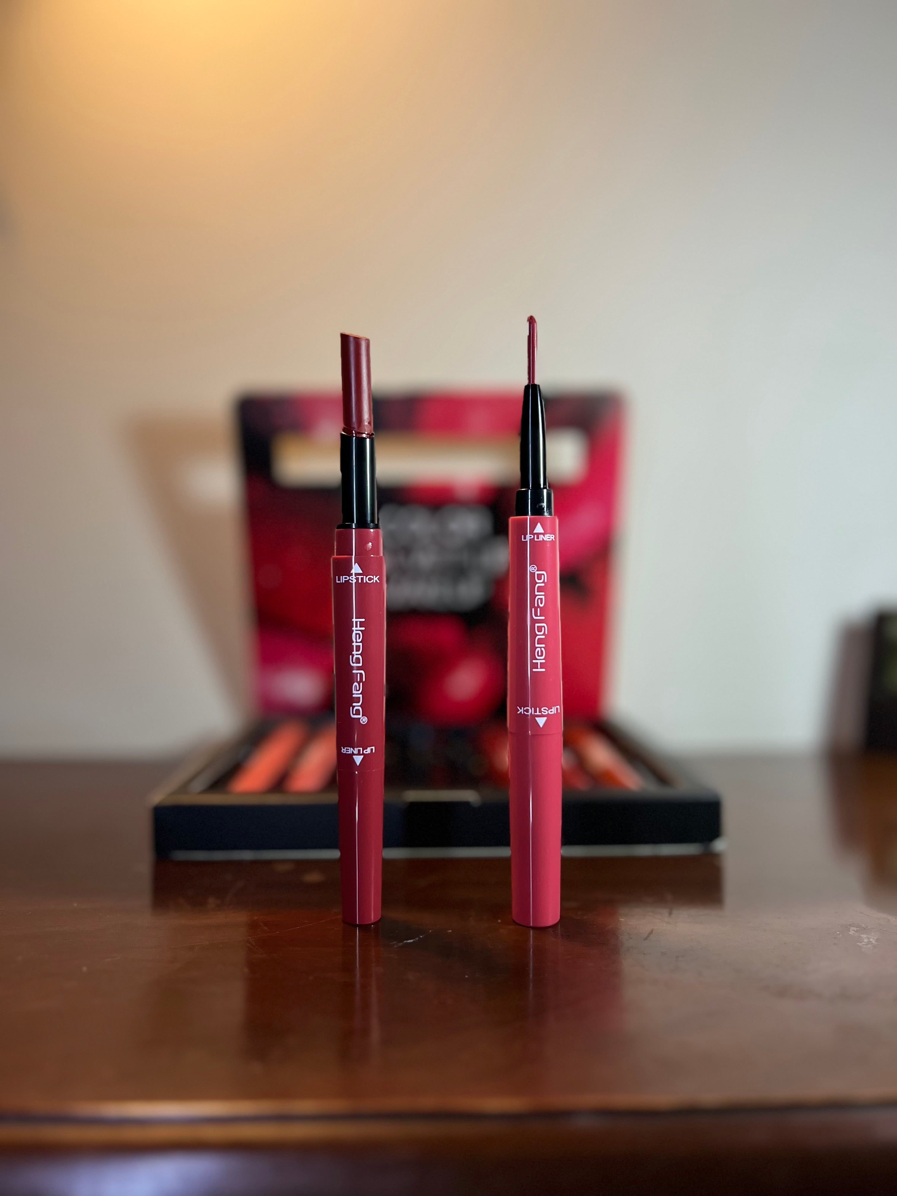 HengFeng 2‑in‑1 Lipstick Set – 8 Versatile Shades - ROSEVEIL