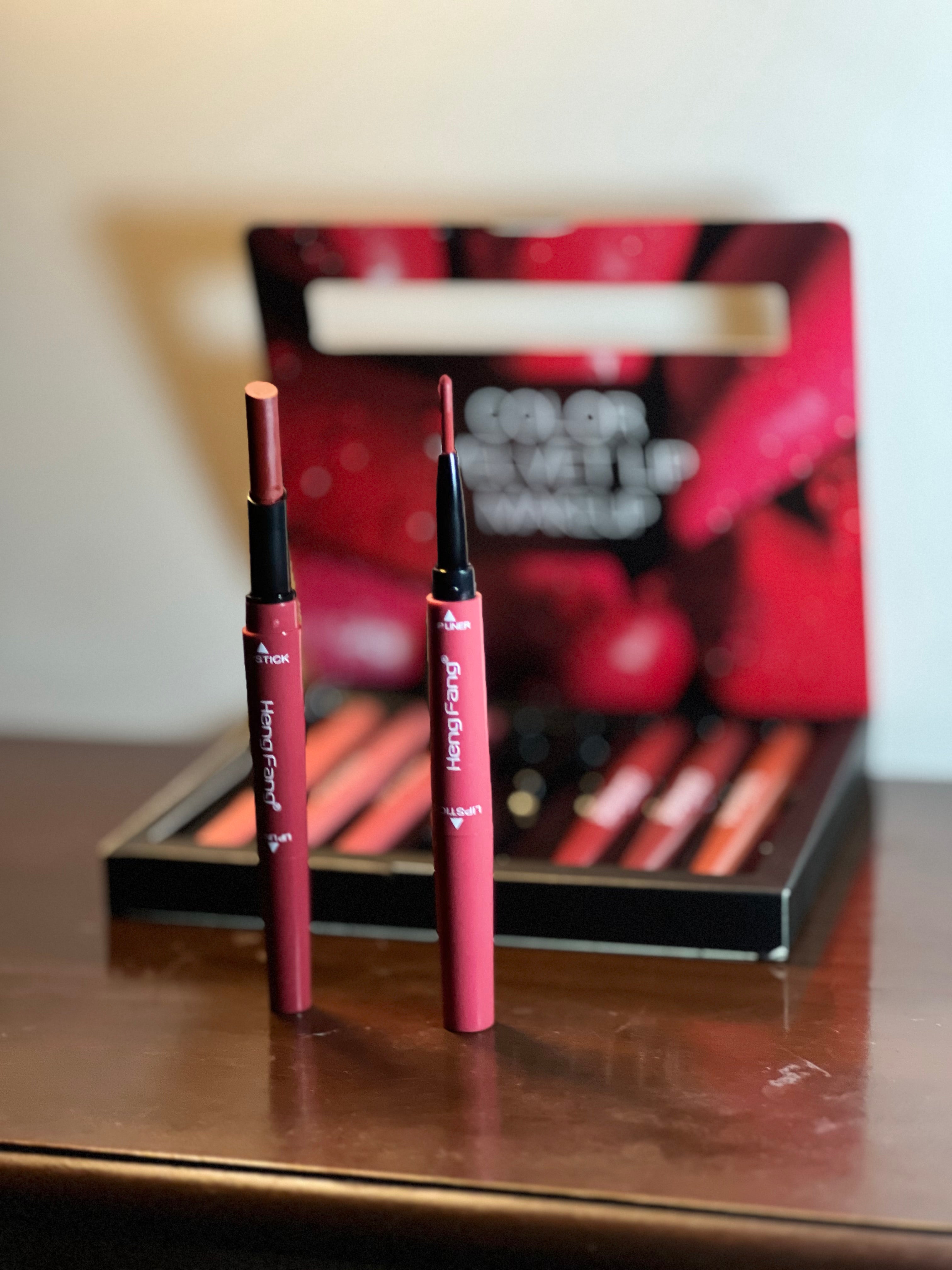 HengFeng 2‑in‑1 Lipstick Set – 8 Versatile Shades - ROSEVEIL