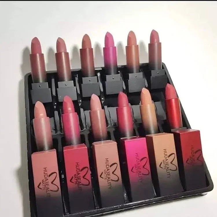 Huda Power Bullet Matte Lipstick – Mini Set of 12 - ROSEVEIL